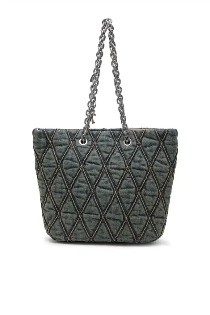 charm-d shopper m Borsa Charm-D-Tote in denim trapuntato charm-d shopper m Borsa Charm-D-Tote in denim trapuntato