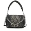 charm-d shoulder m Borsa a tracolla Charm-D M in denim trapuntato charm-d shoulder m Borsa a tracolla Charm-D M in denim trapuntato