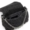 charm-d shoulder m Borsa a tracolla Charm-D M in denim trapuntato charm-d shoulder m Borsa a tracolla Charm-D M in denim trapuntato
