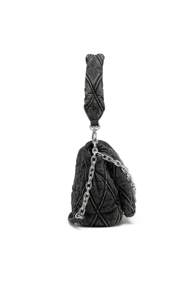 charm-d shoulder m Borsa a tracolla Charm-D M in denim trapuntato charm-d shoulder m Borsa a tracolla Charm-D M in denim trapuntato