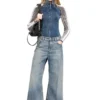 charm-d shoulder m Borsa a tracolla Charm-D M in denim trapuntato charm-d shoulder m Borsa a tracolla Charm-D M in denim trapuntato