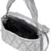 charm-d shoulder m Borsa a tracolla Charm-D M in nylon metallizzato trapuntato charm-d shoulder m Borsa a tracolla Charm-D M in nylon metallizzato trapuntato