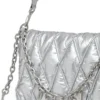 charm-d shoulder m Borsa a tracolla Charm-D M in nylon metallizzato trapuntato charm-d shoulder m Borsa a tracolla Charm-D M in nylon metallizzato trapuntato