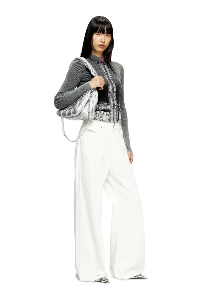 charm-d shoulder m Borsa a tracolla Charm-D M in nylon metallizzato trapuntato charm-d shoulder m Borsa a tracolla Charm-D M in nylon metallizzato trapuntato