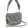 charm-d shoulder s Charm-D S-Borsa piccola in denim trapuntato charm-d shoulder s Charm-D S-Borsa piccola in denim trapuntato