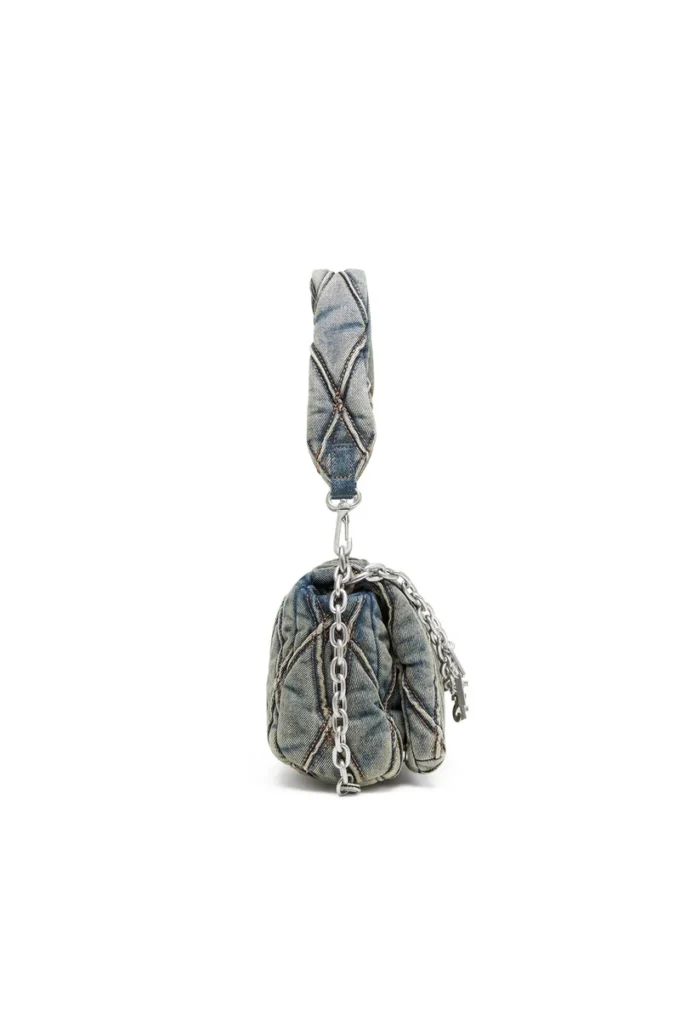 charm-d shoulder s Charm-D S-Borsa piccola in denim trapuntato charm-d shoulder s Charm-D S-Borsa piccola in denim trapuntato