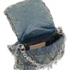 charm-d shoulder s Charm-D S-Borsa piccola in denim trapuntato charm-d shoulder s Charm-D S-Borsa piccola in denim trapuntato