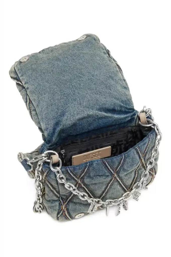 charm-d shoulder s Charm-D S-Borsa piccola in denim trapuntato charm-d shoulder s Charm-D S-Borsa piccola in denim trapuntato