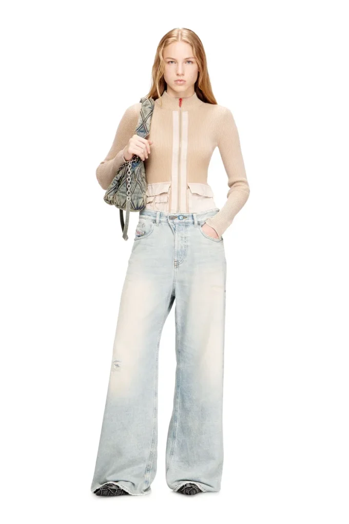 charm-d shoulder s Charm-D S-Borsa piccola in denim trapuntato charm-d shoulder s Charm-D S-Borsa piccola in denim trapuntato