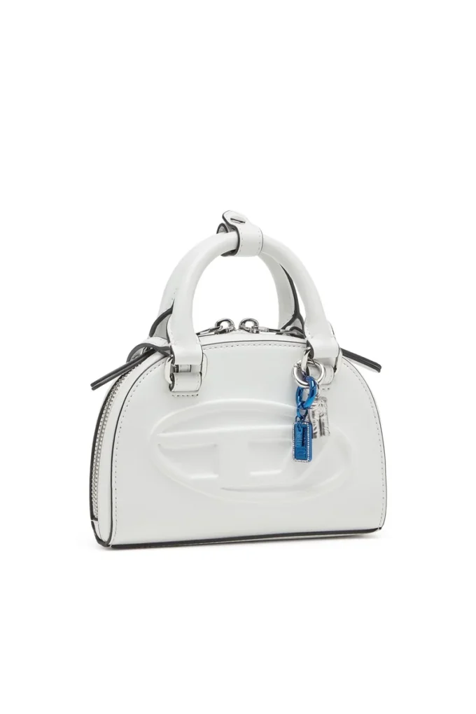 charm-diesel Portachiavi in metallo con logo Diesel e strass charm-diesel Portachiavi in metallo con logo Diesel e strass