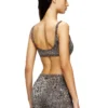 chelsea-utlt Reggiseno sportivo in nylon con stampa leopardata chelsea-utlt Reggiseno sportivo in nylon con stampa leopardata