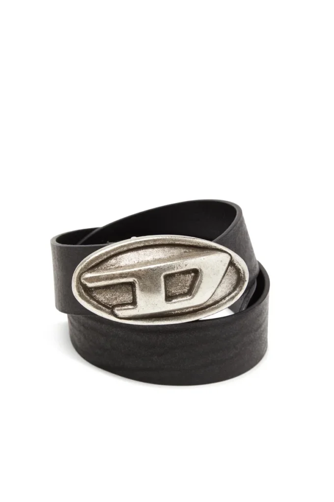 Cintura b-double d 4 cm con fibbia ovale a D Cintura b-double d 4 cm con fibbia ovale a D