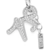 Ciondolo Capricorno in metallo con strass Ciondolo Capricorno in metallo con strass