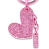 ciondolo-cuore Ciondolo a forma di cuore in metallo con strass