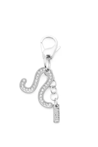 Ciondolo Leone in metallo con strass