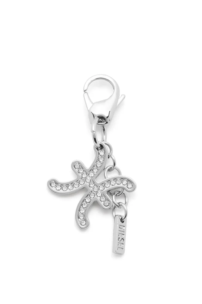 Ciondolo Pesci in metallo con strass Ciondolo Pesci in metallo con strass