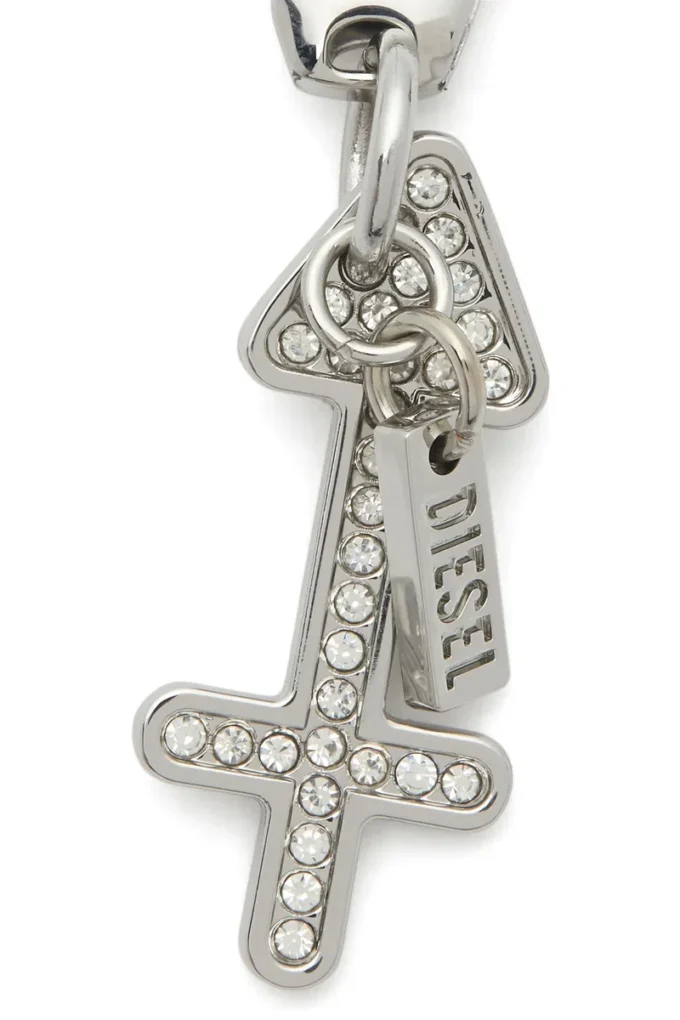 Ciondolo Sagittario in metallo con strass