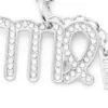 Ciondolo Vergine in metallo con strass