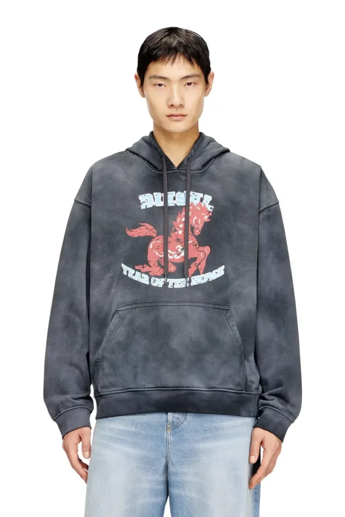 cl-s-boxt-hood-horse Felpa con cappuccio tie-dye con stampa grafica cavallo cl-s-boxt-hood-horse Felpa con cappuccio tie-dye con stampa grafica cavallo