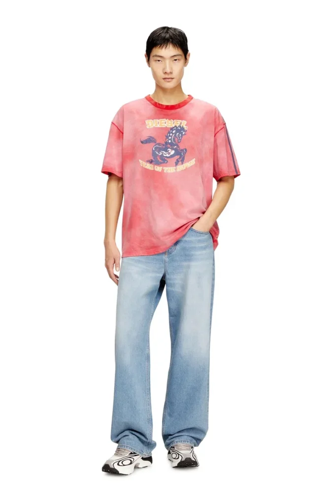 cl-t-boxt-horse T-shirt in cotone con stampa grafica cavallo cl-t-boxt-horse T-shirt in cotone con stampa grafica cavallo