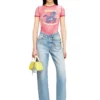 cl-t-uncutie-horse T-shirt in cotone elasticizzato con stampa grafica di cavallo cl-t-uncutie-horse T-shirt in cotone elasticizzato con stampa grafica di cavallo