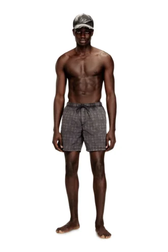 conor-43-dnm Costume da bagno con motivo pied-de-poule sbiadito