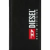 Custodia folio 2 in 1 Diesel per iPhone XS e iPhone X Custodia in pelle nera con logo stampato e impresso, iPhone XS e X