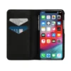 Custodia folio 2 in 1 Diesel per iPhone XS e iPhone X Custodia in pelle nera con logo stampato e impresso, iPhone XS e X