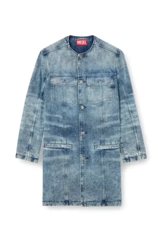 d-aberd-fsh1 Cappotto in denim di cotone e canapa lavorato al laser