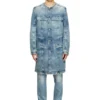 d-aberd-fsh1 Cappotto in denim di cotone e canapa lavorato al laser d-aberd-fsh1 Cappotto in denim di cotone e canapa lavorato al laser