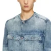 d-aberd-fsh1 Cappotto in denim di cotone e canapa lavorato al laser d-aberd-fsh1 Cappotto in denim di cotone e canapa lavorato al laser