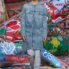 d-aberd-fsh1 Cappotto in denim di cotone e canapa lavorato al laser d-aberd-fsh1 Cappotto in denim di cotone e canapa lavorato al laser