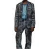 d-bla-dev-fse Blazer in denim devoré gessato d-bla-dev-fse Blazer in denim devoré gessato