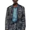 d-bla-dev-fse Blazer in denim devoré gessato d-bla-dev-fse Blazer in denim devoré gessato