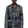 d-bla-dev-fse Blazer in denim devoré gessato d-bla-dev-fse Blazer in denim devoré gessato