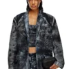d-bla-dev-fse Blazer in denim devoré gessato d-bla-dev-fse Blazer in denim devoré gessato