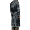 d-bla-long-dev-fse Cappotto in denim devoré gessato
