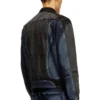 d-blenk-s Giacca stile biker in denim bicolore