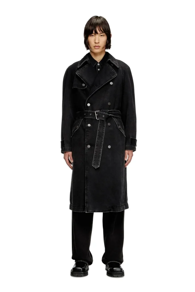 d-delirious-d Trench in denim lavato pulito