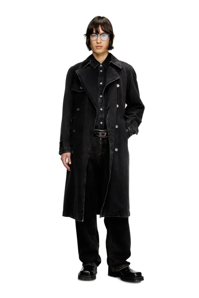 d-delirious-d Trench in denim lavato pulito