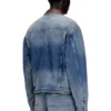 d-denver-s1 Giacca trucker in denim con rifiniture in pelle a contrasto d-denver-s1 Giacca trucker in denim con rifiniture in pelle a contrasto