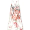 d-ebra-short Abito corto metallizzato con stampa rose sfumata d-ebra-short Abito corto metallizzato con stampa rose sfumata