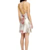 d-ebra-short Abito corto metallizzato con stampa rose sfumata d-ebra-short Abito corto metallizzato con stampa rose sfumata