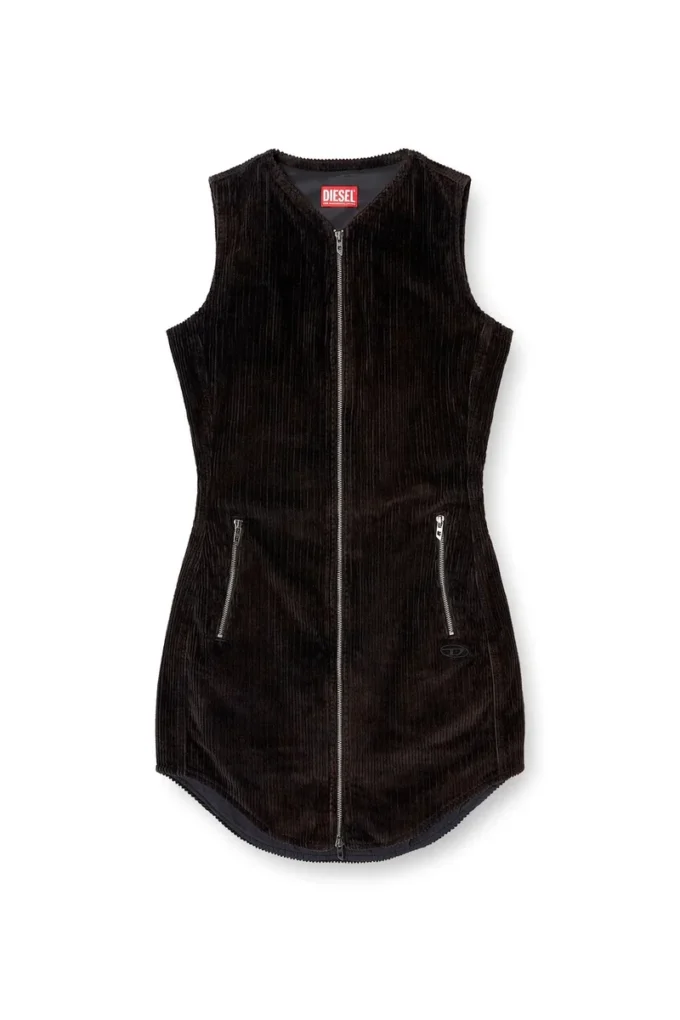 d-enea Miniabito in cotone con zip frontale d-enea Miniabito in cotone con zip frontale