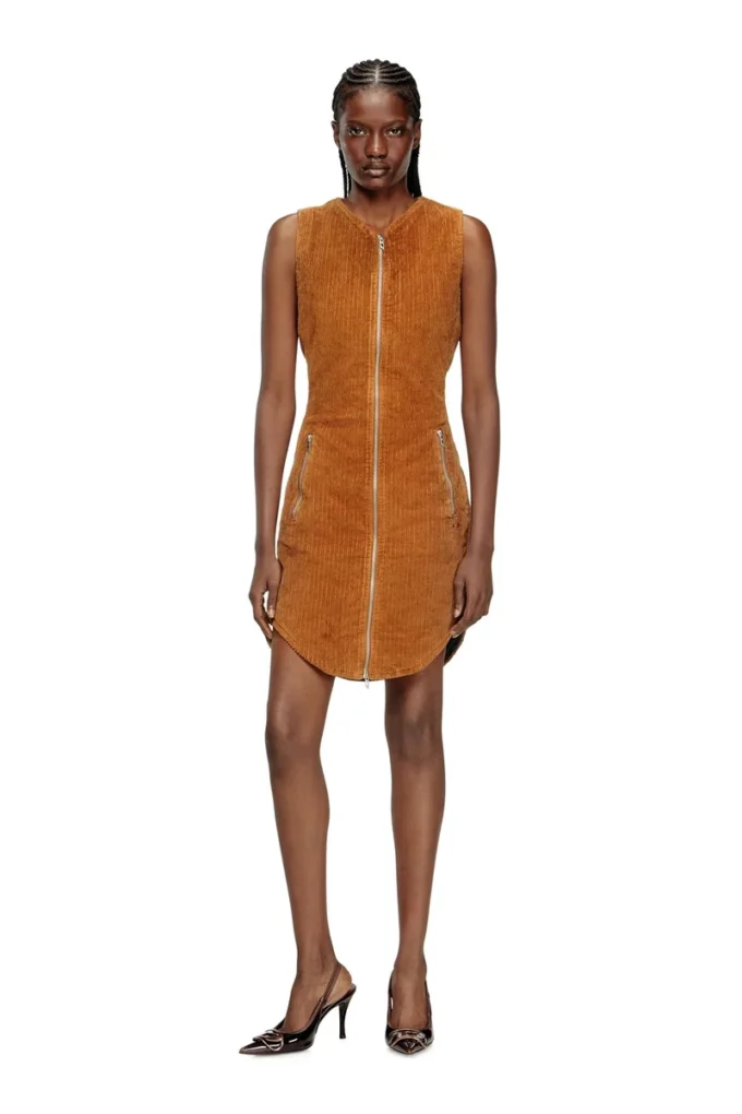 d-enea Miniabito in cotone con zip frontale d-enea Miniabito in cotone con zip frontale