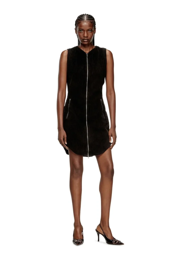 d-enea Miniabito in cotone con zip frontale d-enea Miniabito in cotone con zip frontale