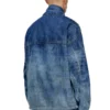 d-flow-fse Giacca pullover in denim effetto sporco d-flow-fse Giacca pullover in denim effetto sporco