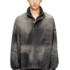 d-flow-s3 Top in denim con collo alto