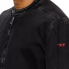 d-glory Giacca moto in denim clean-wash