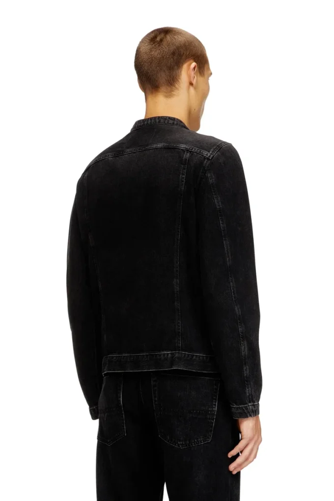 d-glory Giacca moto in denim clean-wash